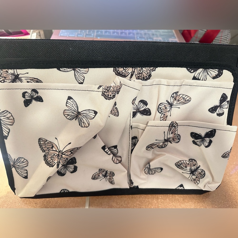 Thirty one Butterfly Print Bed Organizer